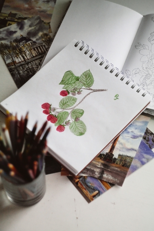 Botanical Drawing with Colored Pencils